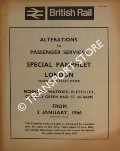 Alterations to Passenger Services Special Pamphlet London (Euston and Broad Street) - Richmond, Watford, Bletchley, Croxley Green and St. Albans from 3 January, 1966 by British Railways London Midland Region